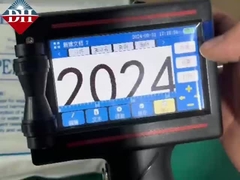 휴대용 손용 잉크젯 프린터 4.3 인치 터치 스크린 및 빠른 건조 카트리지